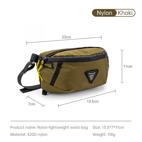 Hikeman Expandable Waist Bag – Lightweight Travel & Hiking Pack