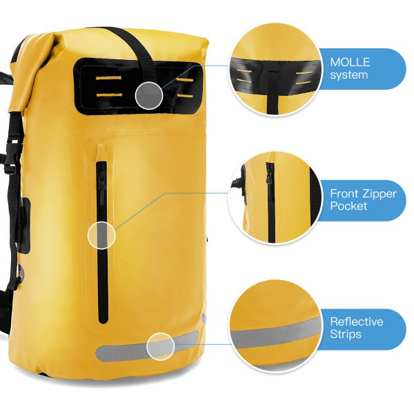 Nautical Shield Dry Sack – Heavy-Duty Waterproof Backpack - Image 4