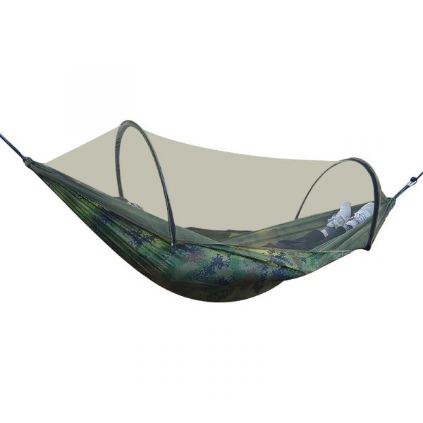Automatic Quick Opening Mosquito Net Hammock Outdoor Camping Pole Mosquito Net Hammock Anti Roll Nylon Hammock - Image 6
