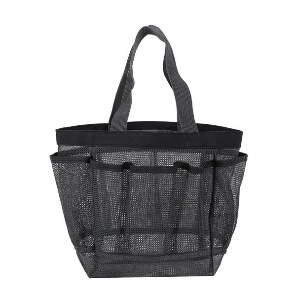 Hollow Pocket Beach Bag Mesh One Shoulder Portable Travel Wash Bag Fitness Swimming Storage Bag - Image 7