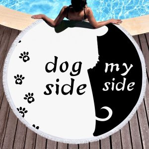 Pet owners microfiber beach towel
