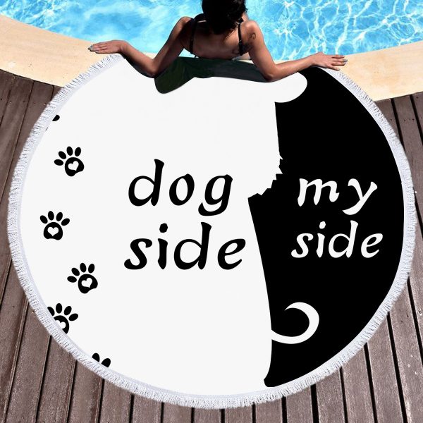 Pet owners microfiber beach towel