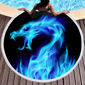 Bedding 3D printing Round Beach Towel   Tapestry Blanket