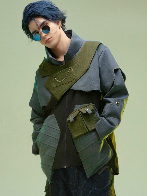 Outlander Cargo jacket Urban Fashion Casual Multi-pocket Adventure Jacket - Image 3
