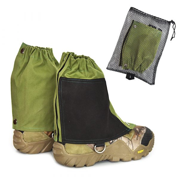 Canvas foot cover outdoor men and women hiking through the short leggings foot cover hiking waterproof desert dust gaiters
