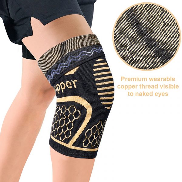 Copper Ion Sports Knee Pads – Moisture-Wicking & Deodorizing Support - Image 2