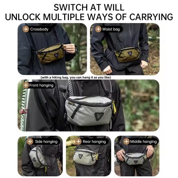 Hikeman Expandable Waist Bag – Lightweight Travel & Hiking Pack - Image 4