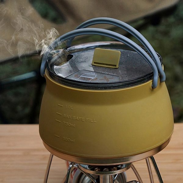Camping Portable Silicone Folding Kettle Travel Pot - Image 5