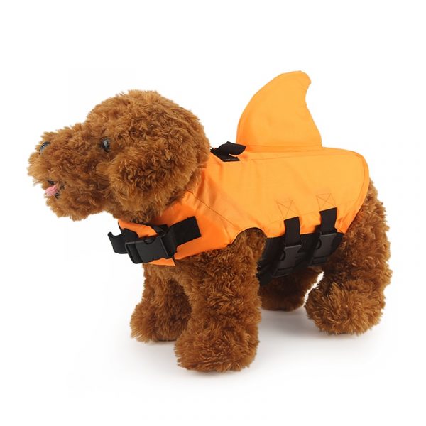 Dog Vest Summer Shark Pet Life Jacket Swimming Suit - Image 3