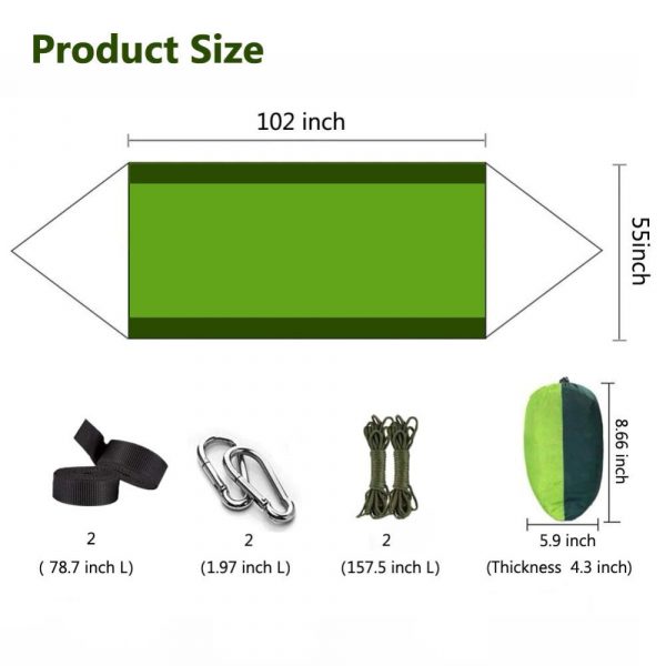 Ultralight Camping Hammock Mosquito Net Double Person Sleeping Bed - Image 3
