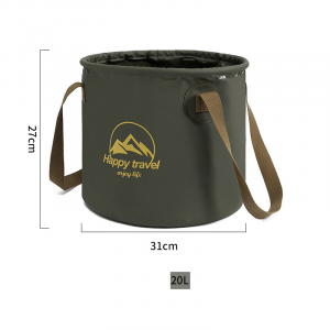 Foldable Tarpaulin Water Bucket – Collapsible Camping & Fishing Bag