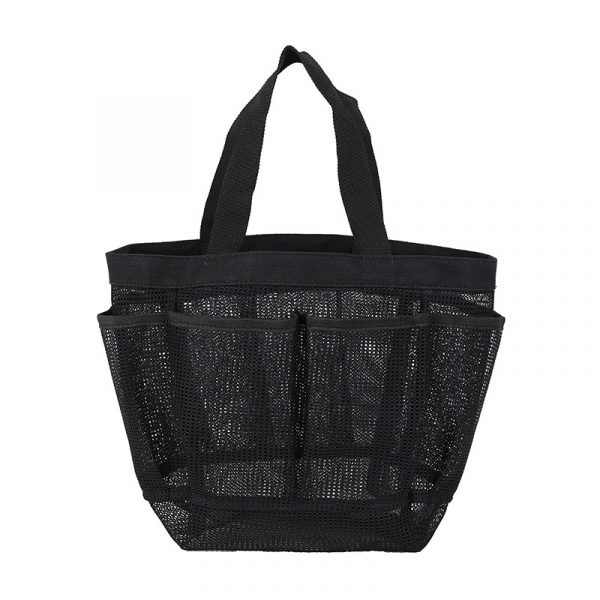 Hollow Pocket Beach Bag Mesh One Shoulder Portable Travel Wash Bag Fitness Swimming Storage Bag - Image 6