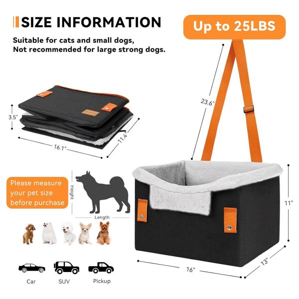 Small Dog Car Seat Dog Booster - Image 4