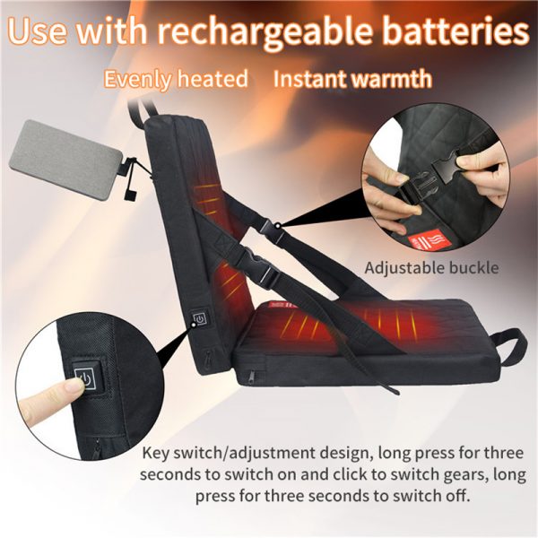 Outdoor Camping And Fishing Heated Cushions Heated Seat Cushion - Image 3