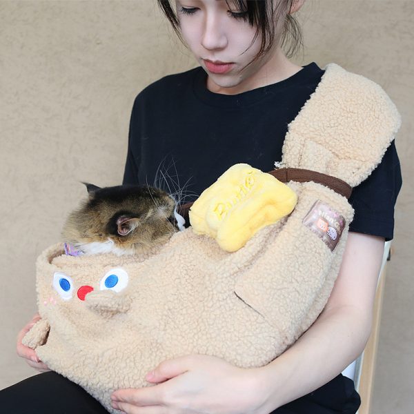 Cute Crossbody Bag Portable Cat Small Dog Travel Bag - Image 8