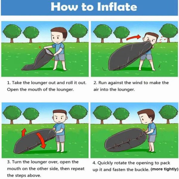 Portable Inflatable Sofa Camping Sleeping Pad Mattress Outdoor Air Cushion Beach Mat Folding Bed Waterproof For Travel Hiking - Image 9