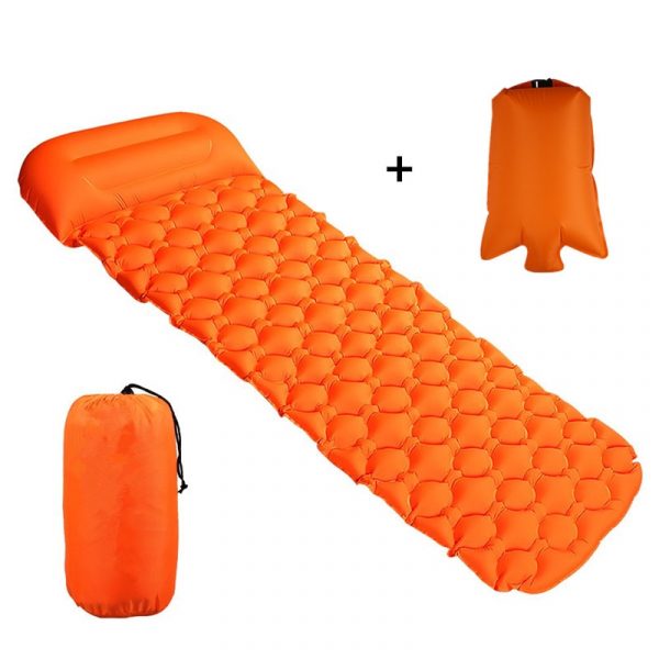 Outdoor Inflatable Sleeping Pad – Camping Air Mattress with Pillow - Image 10
