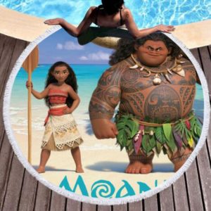 Bedding 3D printing Cartoon Round Bohemian Beach towel home textile  Beach Towel Tapestry Blanket