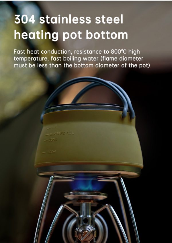 Camping Portable Silicone Folding Kettle Travel Pot - Image 9