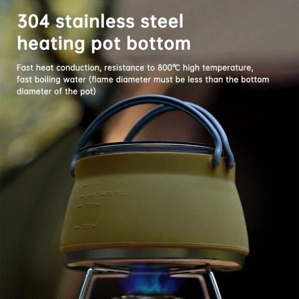 Camping Portable Silicone Folding Kettle Travel Pot - Image 2