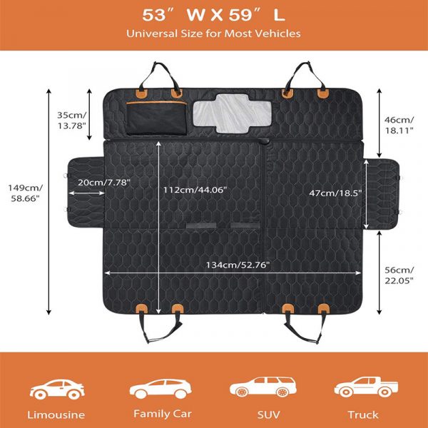 4-in-1 Detachable Pet Car Seat & Trunk Cushion - Image 2