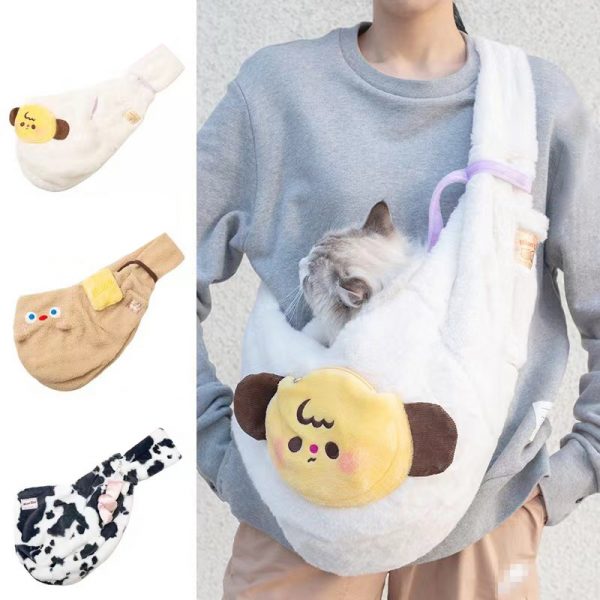 Cute Crossbody Bag Portable Cat Small Dog Travel Bag - Image 4