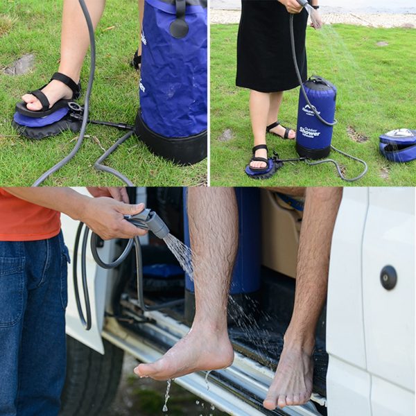 11L PVC Portable Outdoor Shower & Hydration Water Bag - Image 4