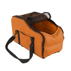 Portable pet bed for car travel safety seat center console cushion