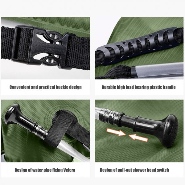 20L Portable Solar Shower Bag – Outdoor Camping & Hiking Water tank - Image 3