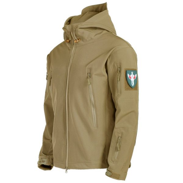 Men’s Outdoor Sharkskin Soft Shell Jacket – Windproof & Breathable Hiking Gear - Image 5