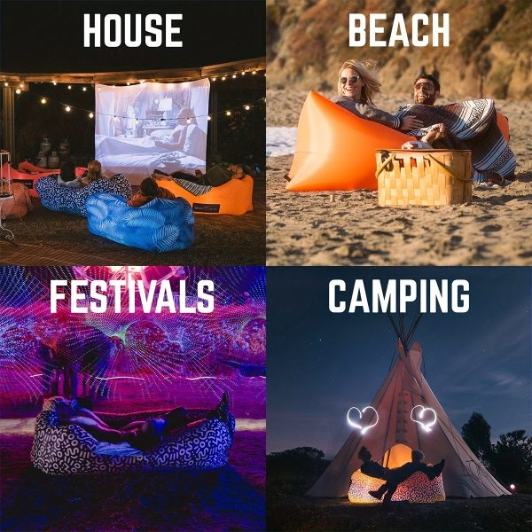 Portable Inflatable Sofa Camping Sleeping Pad Mattress Outdoor Air Cushion Beach Mat Folding Bed Waterproof For Travel Hiking - Image 2