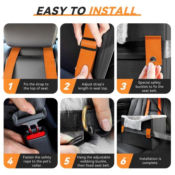 Small Dog Car Seat Dog Booster - Image 6